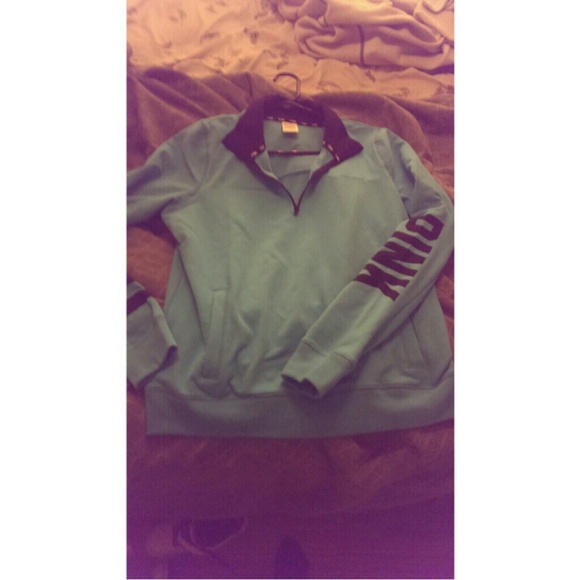 SELL ONLY!!!Brand New Teal Pink Boyfriend Half Zip