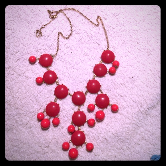 Red Ombré Chunky Necklace