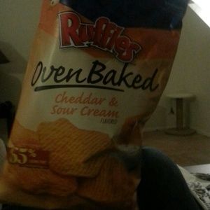 Empty bag of delicious chips