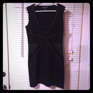 Black studded dress