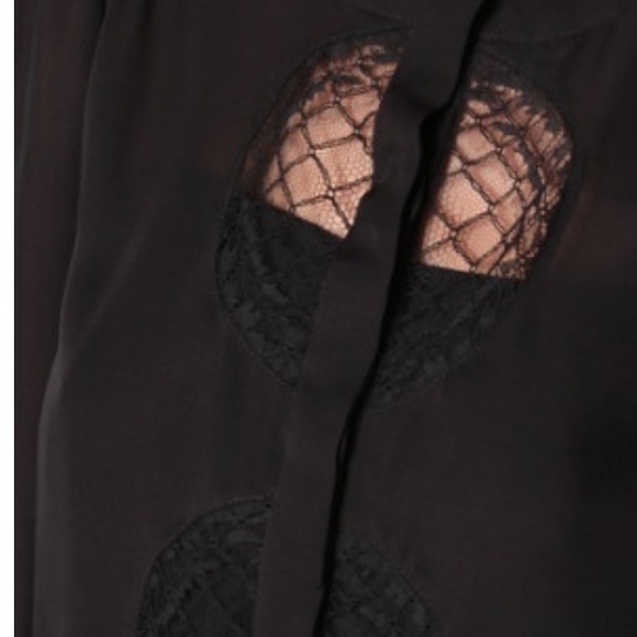 DIANE von FURSTENBERG Billow Lace Silk Top - Picture 4 of 4
