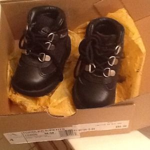 Timberland Blk Leather Toddler Boots (New)