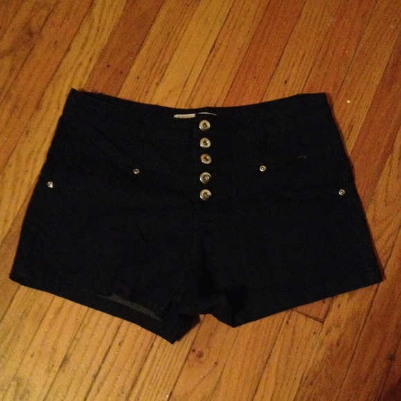 Dark blue jean shorts