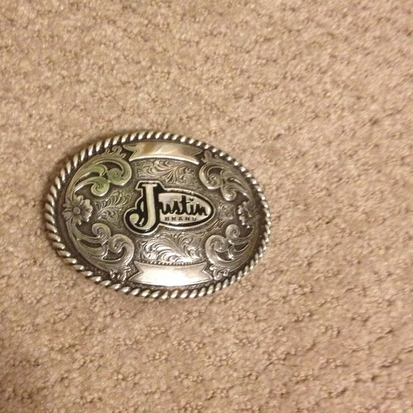 Justin brand belt buckle
