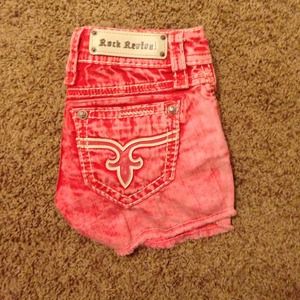 Pink rock revival shorts
