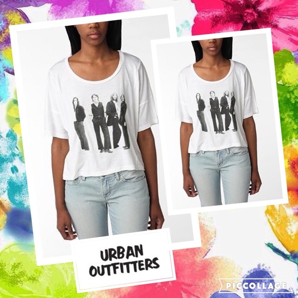 Urban Outfitters Tops - Vintage Beatles Oversized Crop Tee
