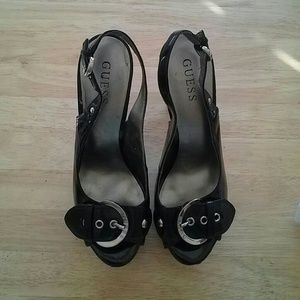 Guess heels, sergio heels, almost famous top