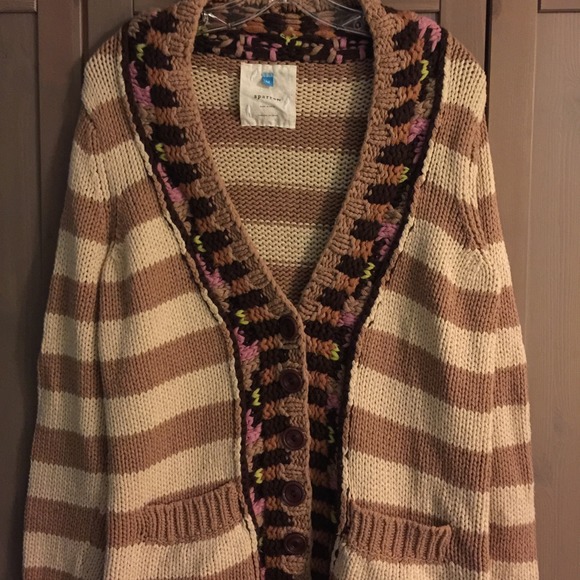 🚫SOLD IN BUNDLE🚫Anthro 'HOPI BASKET CARDI' - Picture 3 of 4