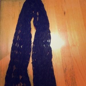 Black Lace like Scarf