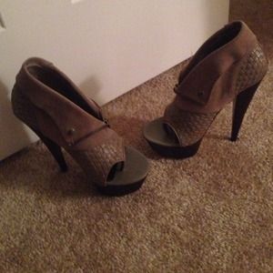 Taupe Laurie Suede Booties