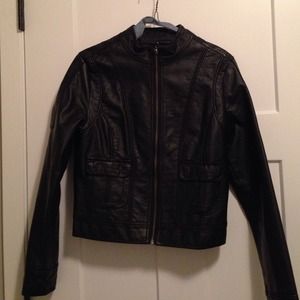 Black Faux Leather Jacket