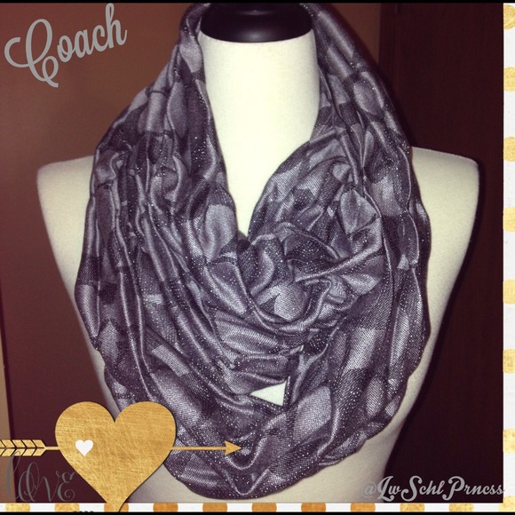 Coach Accessories - *Edit for @fleiss75💕Coach Metallic Infinity Scarf