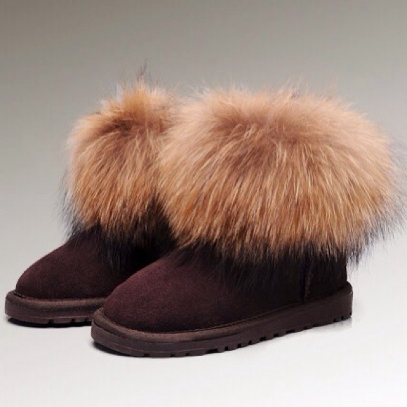 Mini Fox Fur Boots