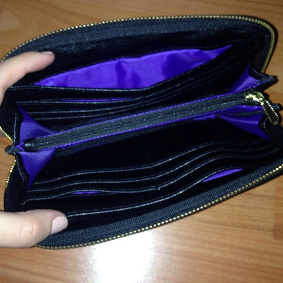 Large colab leather wallet