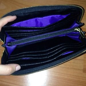 Large colab leather wallet