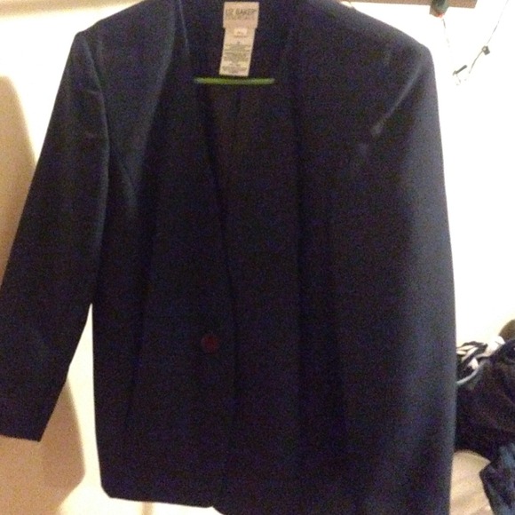 Liz baker navy blazer