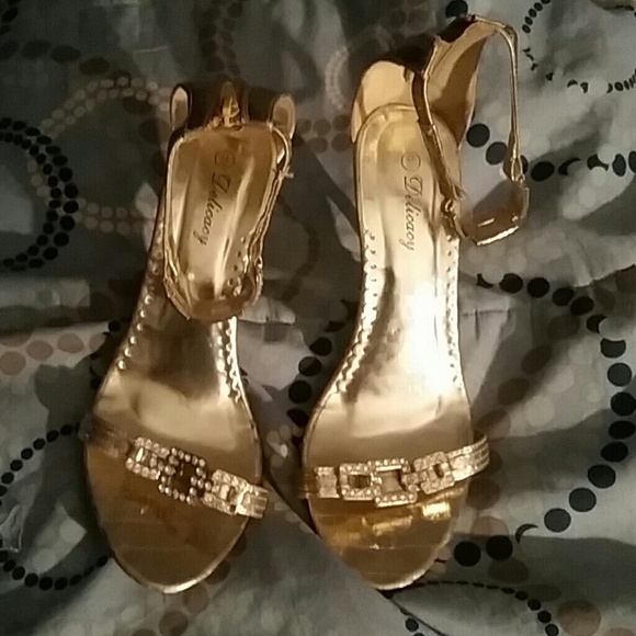 Gold heels