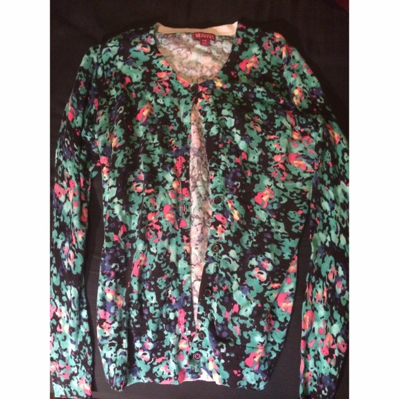 Merona size L colorful cardigan