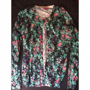 Merona size L colorful cardigan