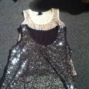 Two sequence sparkly tops, feel free to negotiate.