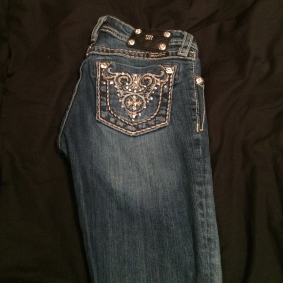 Boot cut miss me jeans, size 0!