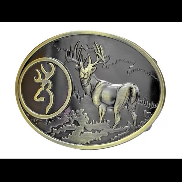 Deer belt buckle