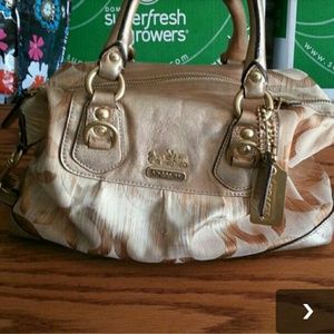 Coach Gold Madison Handbag