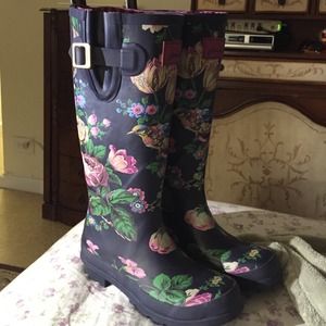 Floral Rainboots by British brand, Joules