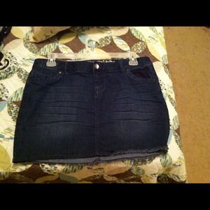 Blue jean skirt