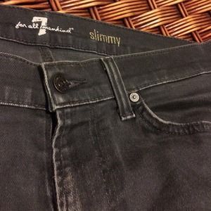 Men's grey 7 for all mankind jeans