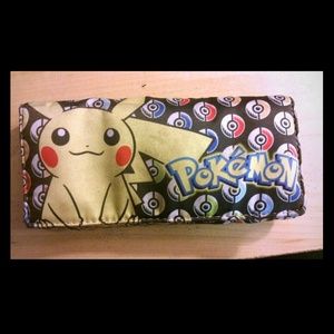 Pikachu pokemon wallet with pokeballs