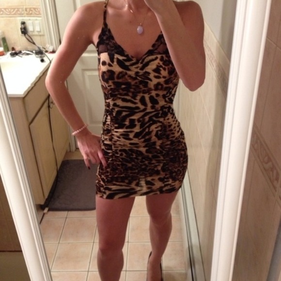 SOLD cheetah print minidress