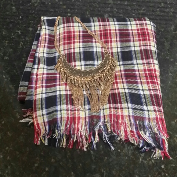 Large Tartan plaid scarf**like zara**