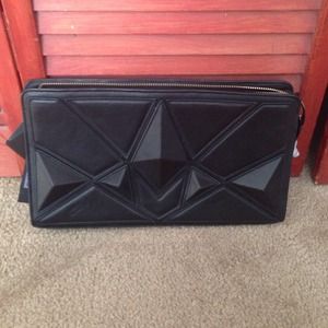 Herve Leger 3D Geometric Clutch