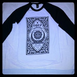 Womens Obey 3/4 sleeve tee