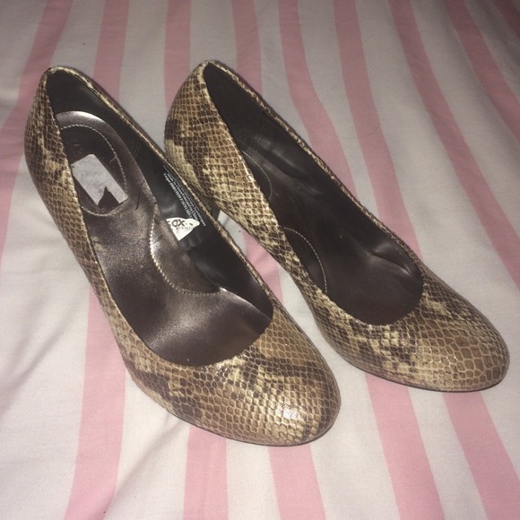 Snake print shoes