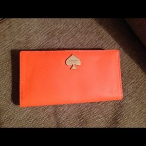 Kate Spade Cobblestone Stacy Wallet Orange