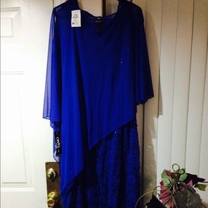 Size 26 holiday sparkle blue dress