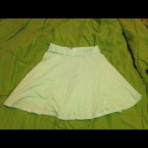 Mint green skater skirt