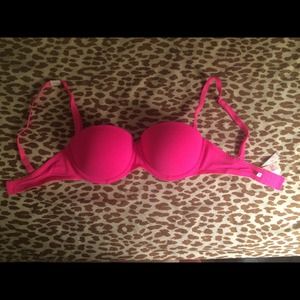 Victoria,s secret PINK bright pink strapless bra