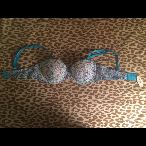 Victorias Secret multi colored floral straples bra
