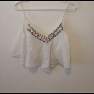 White Crop Top