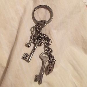 Gold tone keychain