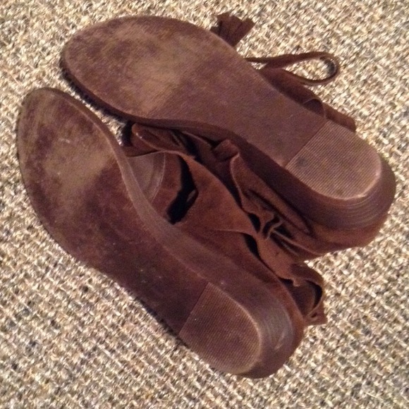 Free People dolce vita boho fringe sandal 7.5 8 - Picture 4 of 4