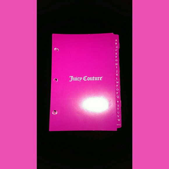 Juicy Couture Planner Fill