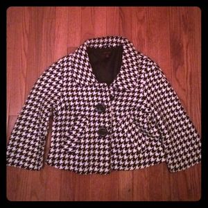 Ladies hounds tooth blazer