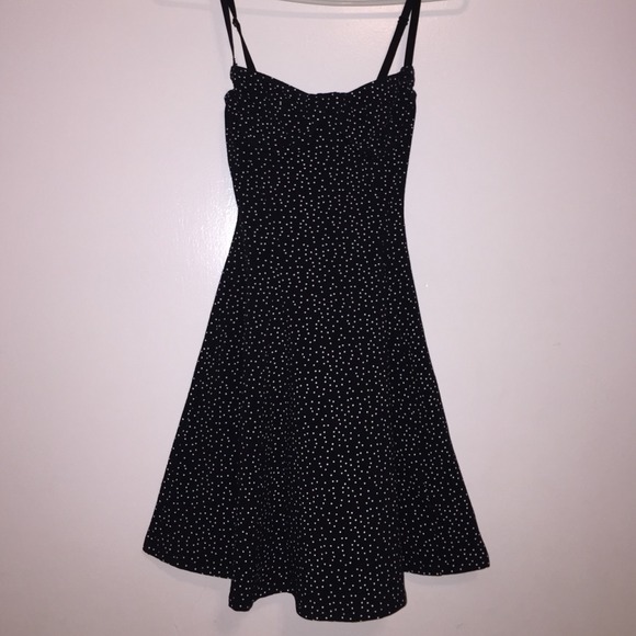 NEW polkadot print underwire bustier skater dress