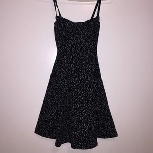 NEW polkadot print underwire bustier skater dress