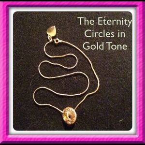 Eternity Circles in Gold Tone