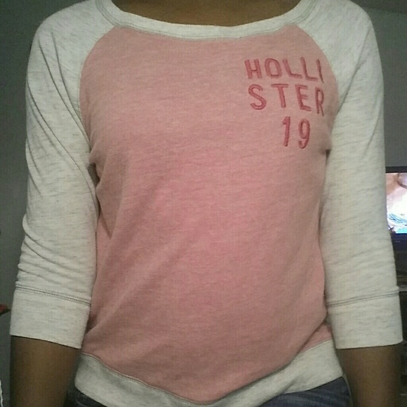 Reserved** Hollister baseball style shirt